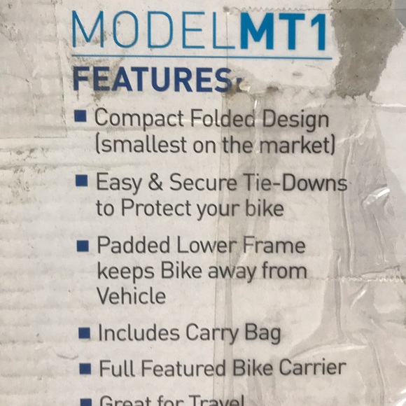 Allen Sports Folding Bicycle Carrier Model MT-1 - Picture 5 of 16